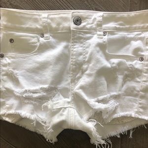 White Shorts | Destroyed White Shorts